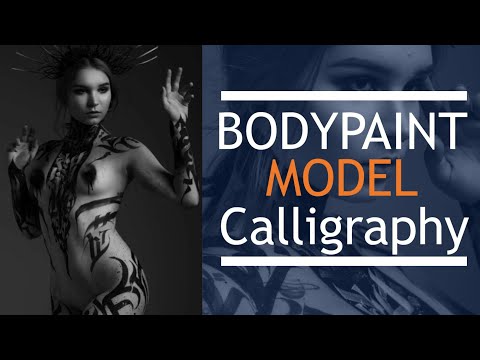 Bodypaint Abstract Calligraphy Style