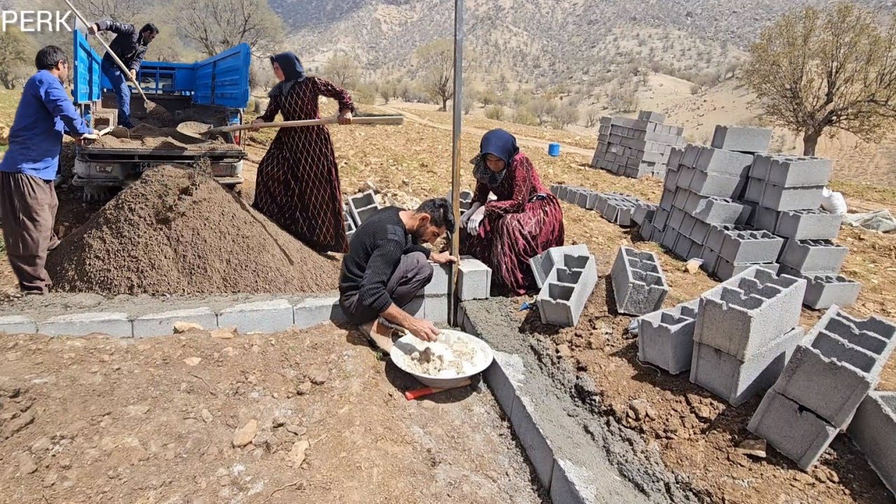 Incredible and commendable effort of Fariba and Ali to build the house