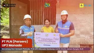 Menjelang Hari Sumpah Pemuda, PLN UP3 Manado Sambung Listrik Gratis dalam Rangka HLN