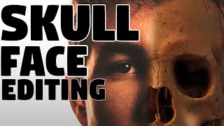 Halloween Skull Face - Photoshop Tutorial | Photoshop Editing 2020 | Editing Zone Army screenshot 5