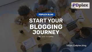 🚀 Start Blogging for FREE in 2026 (No Investment) | PDplex Blogging Platform #bloggingtips #blog