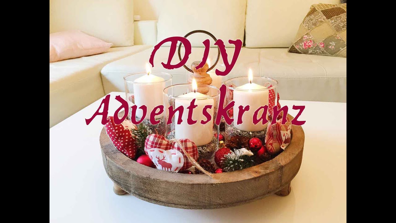 Diy adventskranz selber machen weichnachtsdeko / dekoration ...