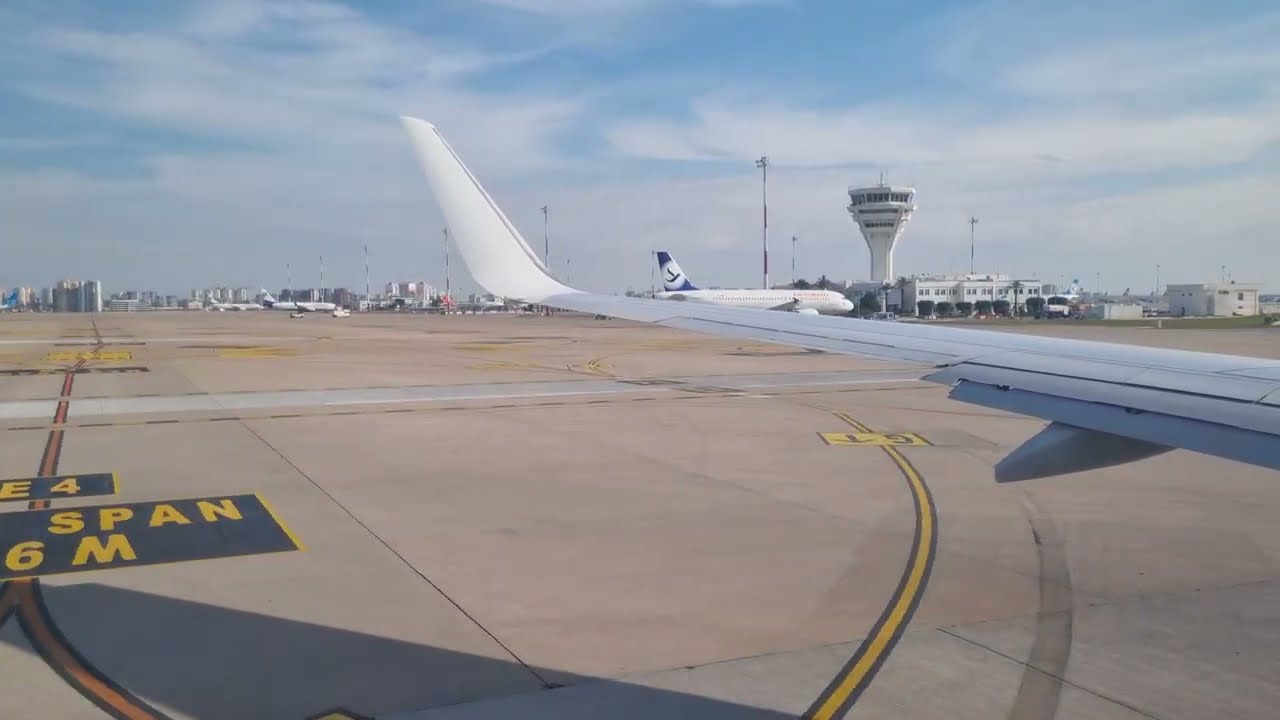 Antalya Uçak Kalkış Videosu. Antalya Airport Airplane Take Off. 