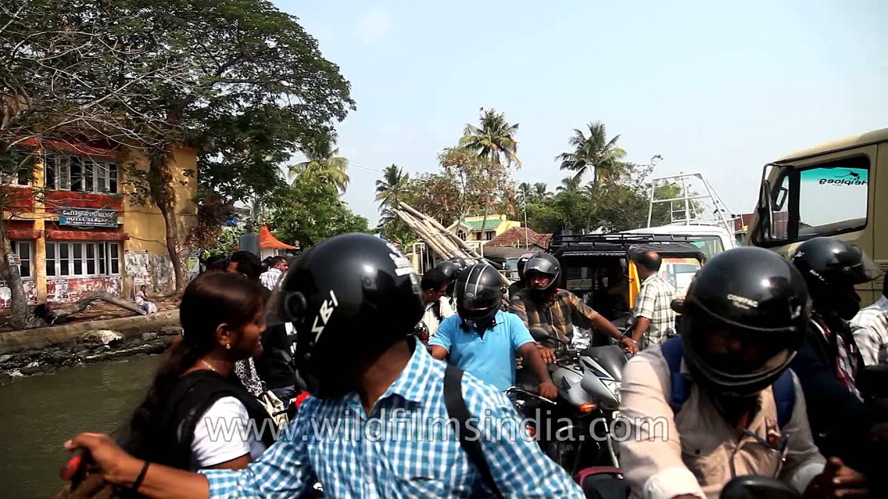 Ferry ride from Fort Cochin to Vypeen Island