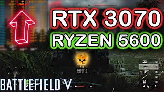 Battlefield V FPS Test - RTX 3070 and Ryzen 5 5600 - 1080p Ultra Settings