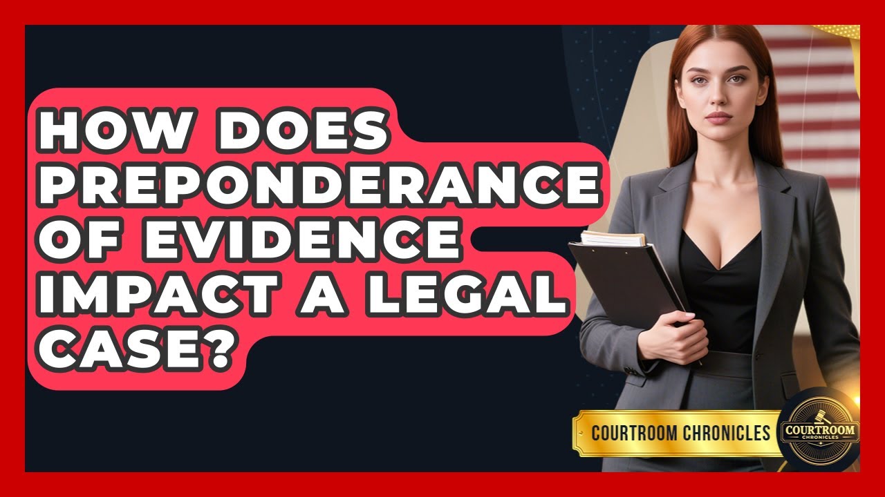 How Does Preponderance Of Evidence Impact A Legal Case? - Courtroom Chronicles