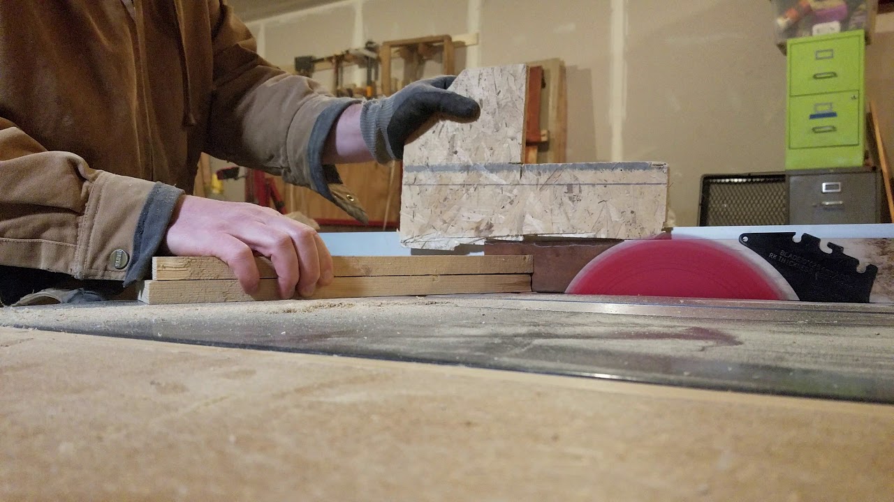 Using the table saw as a thickness planer YouTube