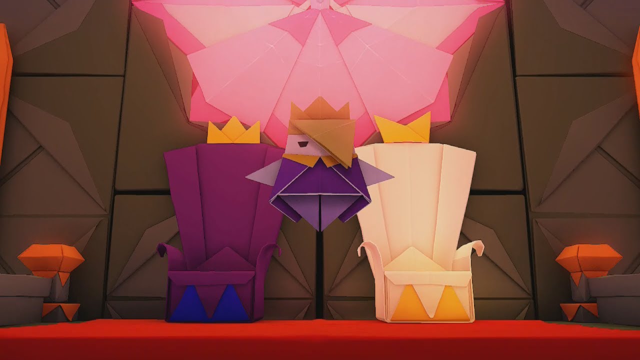 Paper mario origami king. Оригами-Король Олли Марио. Оригами Король Олли. Paper Mario the Origami King финал.