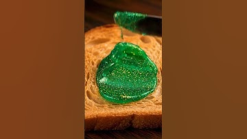 AI ASMR Spreading On Toast : Glittering Emerald Paste #ai #asmr #aiasmr #asmrrelaxation
