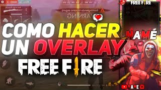 COMO HACER UN OVERLAY DE FREE FIRE DESDE ANDROID | FACIL EN PS TOUCH 2020