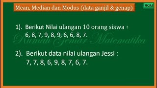 CARA MENENTUKAN MEAN,MEDIAN dan MODUS #pengolahandata