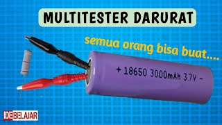 SANGAT MUDAH!!! Cara membuat multitester darurat||ide kreatif dari bateray bekas 18650