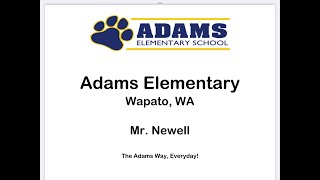 Adams PUP Awards 3rd Grade 12:45 p.m. 05.03.2023