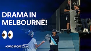 Medvedev disputes a line call which doesn't amuse Zverev 👀 | Australian Open 2024 🇦🇺