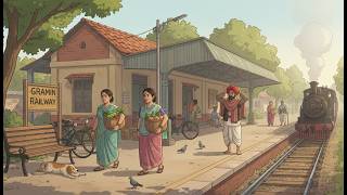 Early Morning at a Small Indian Railway Station — Chai Steam and Quiet Departures | Nostalgic ASMR screenshot 5
