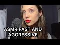 ASMR FAST AND AGGRESSIVE/ Peace and Chaos trigger, hand sounds, mouth sounds, microphone triggers