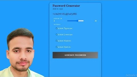 Random Password Generator Basic Javascript Project