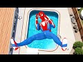 SPIDERMAN CRAZY JUMPS/FALLS #80 (GTA 5 Spider-Man Fails)