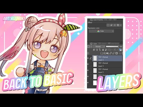 【 Drawing 】Back to Basic, Layers and Layers Property【 iofi / hololiveID 】
