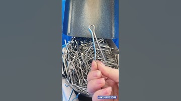 Automatic steel pin cotter pin split R pin making machine #machine #bending #rpin