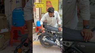 Yamaha Xsr155 saddle, stay and all accessories install all India delivery#xsr#viral#modified🔥