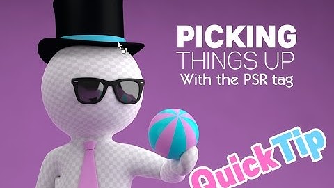 pick up objects in Cinema4D with PSR tag