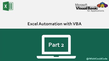 Excel Automation with VBA Part 2 - Visual Basic Editor & First Lines of Code