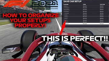 THIS is the BEST WAY to ORGANIZE your SETUPS in the  F1 2021 GAME
