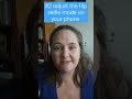 2 easy selfie video tips - improve videos easily by using a tripod and changing selfie mode #shorts