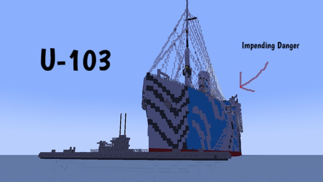How U 103 Sank Minecraft Animation Youtube