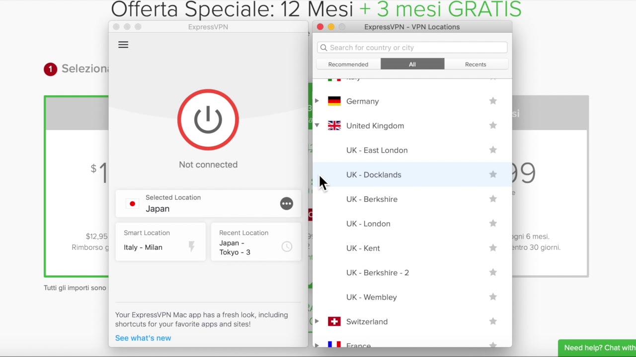 ExpressVPN Server Selection