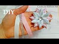 💖 Amazing Ribbon Flower Work/ Easy Flower Making Idea/ Ribbon Tricks/ Sewing Hacks/ Flor de Fita #23