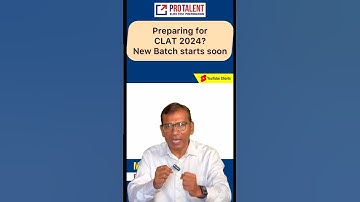 Preparing for CLAT 2024? New batch from ProTalent Digital #clat2024 #clatpreparation #clatcoaching