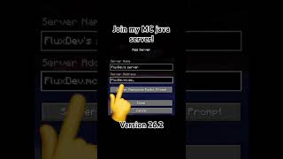 minecraft java server to join #minecraft