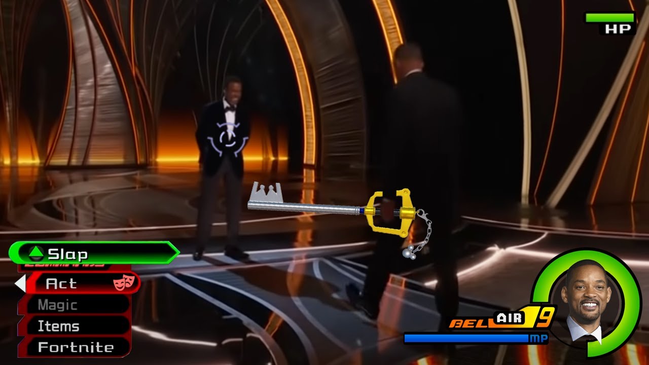 Will Smith slaps Chris Rock Kingdom Hearts II Style