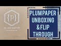 Plum Paper Unboxing & Flip Through - Vertical Columns