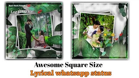 How to make photo spread whatsapp status video in kinemaster | Square Size Status kaise banaye