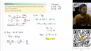 Famous Practice 5.9 - Engineering Circuit Analysis - Hayt & Hemmerly, 9th Ed -Thevenin Wealth