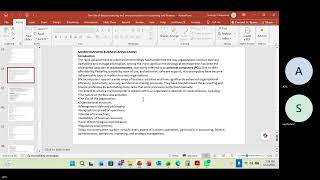IT Lesson 09 - MicroComputer Business Applications