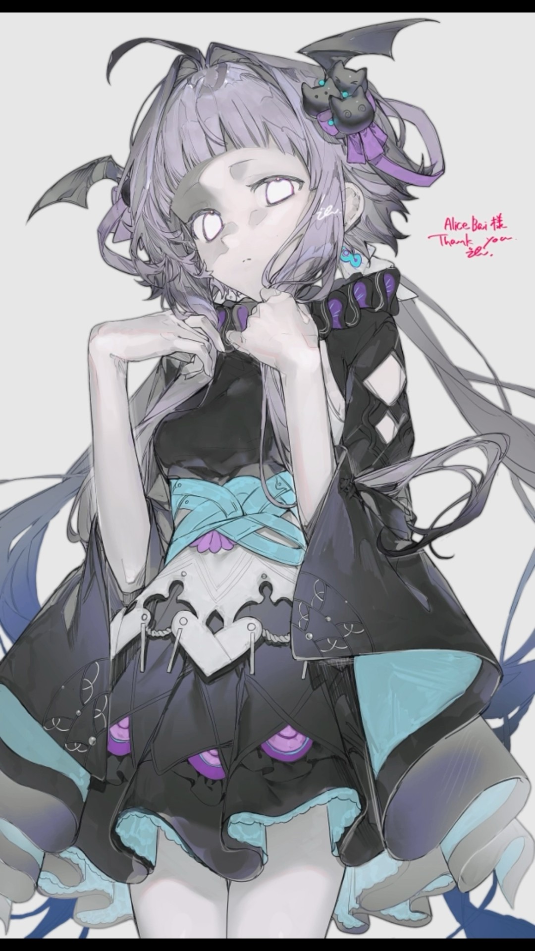 🦇イラストタイムラプス #skeb #イラスト #art #イラスト