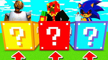 Minecraft PE : DO NOT CHOOSE THE WRONG LUCKY BLOCK! (PrestonPlayz, Granny & Sonic.EXE)