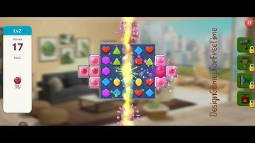My Home Design Story - Level 2 gameplay easy match 3 puzzle design casual mobile game walkthrough