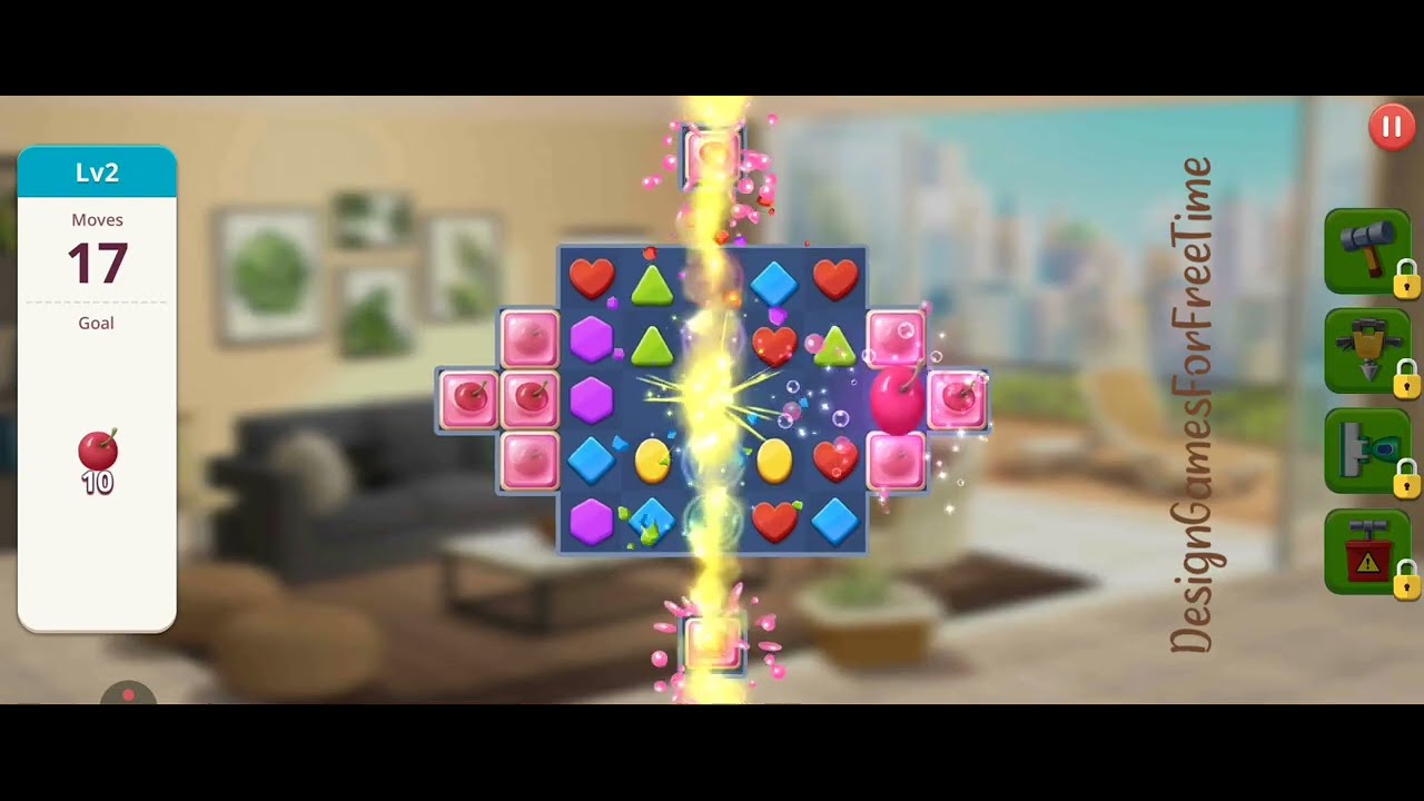 My Home Design Story - Level 2 gameplay easy match 3 puzzle design casual mobile game walkthrough