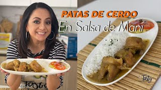 Patas de Cerdo en Salsa de Maní