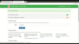 Gate Cloud Configuring And Running A Twitter Collector