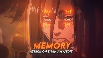 Memory Reboot I Eren | Attack On Titan AMV/Edit] Quick Edit! Remake!