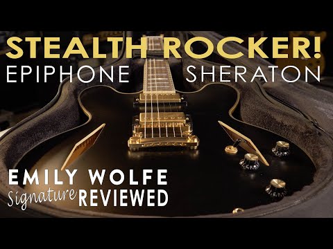 Epiphone Emily Wolfe Sheraton Stealth Epiphone Emily Wolfe Sheraton Stealth Semi-Hollow Electric
