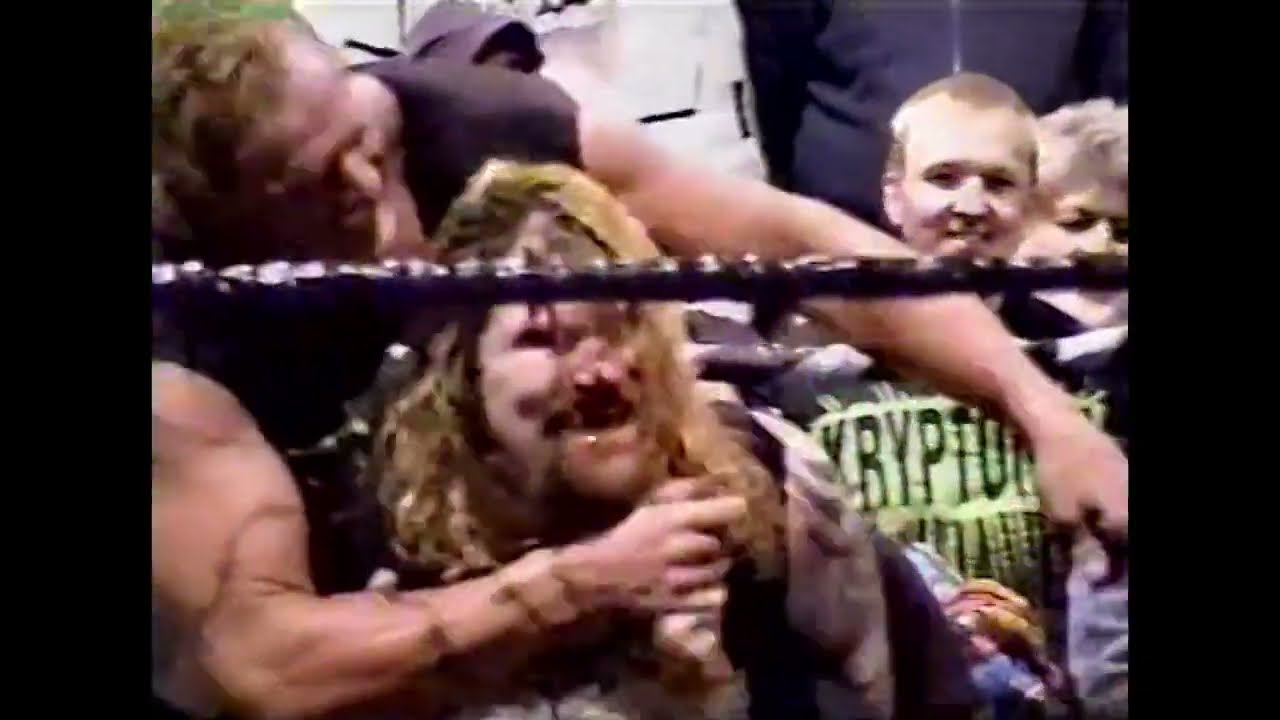 Stairway To Hell Match: The Sandman vs. Balls Mahoney - April 6, 2001
