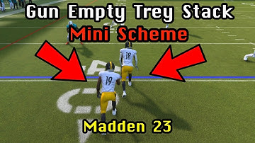 SUPER SPREAD OFFENSE! Gun Empty Trey Stack Mini Scheme | Madden 23 Tips & Tricks