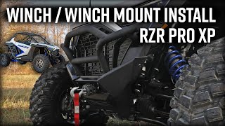 Polaris RZR Pro XP Winch/Winch Mount Install | How To | SuperATV